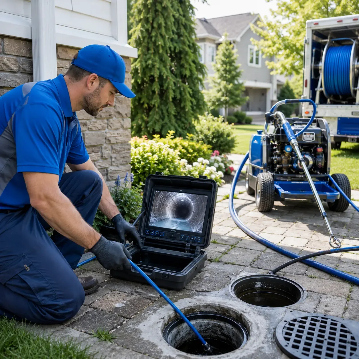 Outdoor drain cleaning professionals serving Adamant, VT